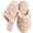 Pink, variant on Women's Plush Closed Toe House Slippers Soft Fuzzy Lined Slip On Indoor Shoes for Plus Size Home Wear