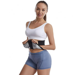 Sweat Waist Trimmer Trainer Belt Wrap Belly Sweat Band Sauna Slimming Belt  For Women Lower Belly Fat Plus Sizeblue(1pcs)