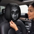 thumbnail image 7 of Scary Face Protector Covers for Cars, Car Headrest Covers, Ghost Face Headrest Covers, Car Headrest with Glowing-Eye Effects, Universal for Car Vehicle Truck SUV for Halloween Car Decor, Reusable, 7 of 7