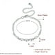 thumbnail image 4 of BRIGHTFUFU Pulsera de tobillo corazón plata Pulsera de tobillera ángel elegante con extensor Cadena de pie elegante para mujeres, 4 of 7