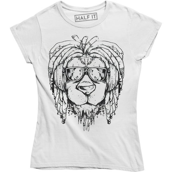 A Cool Lion - Big Animal Head Face Nerd Geek Women's T-Shirt