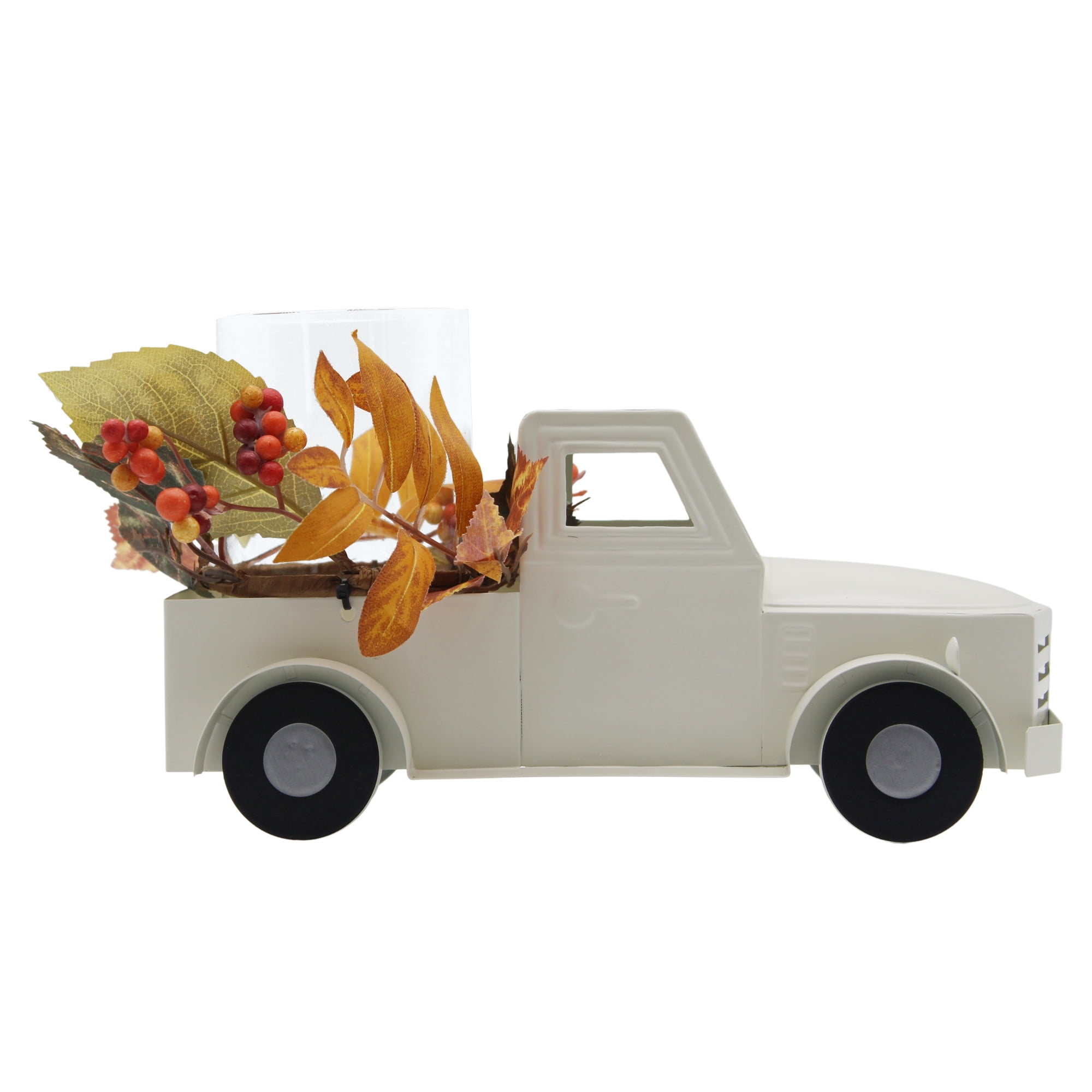 Mainstays Harvest Season Truck Hurricane Candle Holder