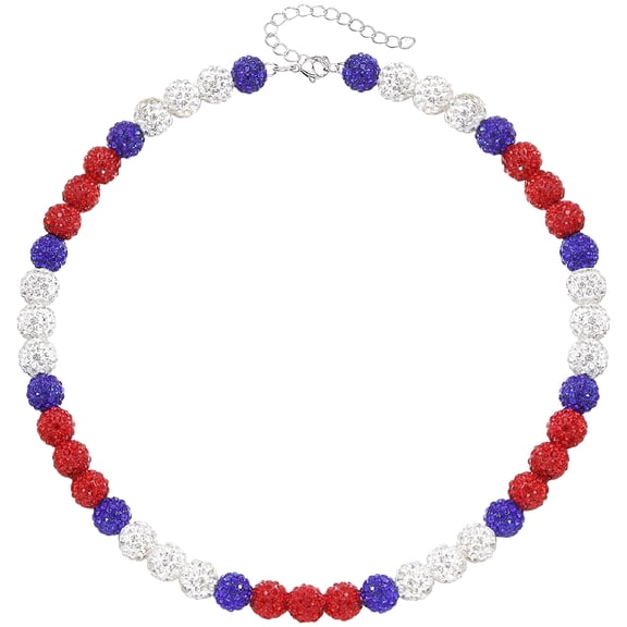 DESIGNICE 18Inch Baseball Necklace Baseballer Inspired Beaded Necklace for Men Women (Red) Sporting Supplies (Red)