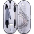 thumbnail image 1 of Kit de geometría matemática Kit de geometría matemática 8 piezas Herramientas de geometría Compás Regla Juego Escuadra Transportadores geométricos Lápices mecánicos Borrador En ele, 1 of 2