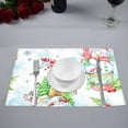 thumbnail image 2 of EREHome Watercolor Snowman Placemat Plate Holder Set of 4, Table Mats Protector 12x18 inch, 2 of 5