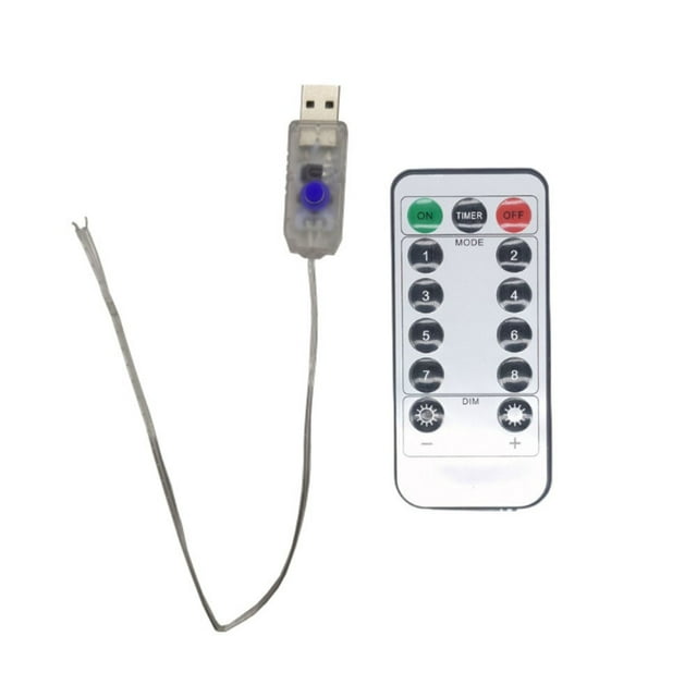 Tiras de luces LED USB de 5V, placa de circuito de mando a distancia, decoración navideña Lamparas