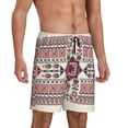 thumbnail image 2 of Kdxio Fashion Tatreez1 Print Mens Sleep Shorts Bottoms Soft Comfy Pajama Wear Pants with Drawstring Pockets, 2 of 5