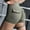 Army Green, variant on Women's Short Leggings With Pockets Drawstring Running Exercises And Fitness Running Pants Tall Waist Sexy Yoga Shorts