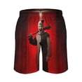 thumbnail image 3 of Terrifier Men's Swim Trunks Board Shorts Drawstring Elastic Waist Quick Dry Swimsuits Beach Shorts with Pockets S, 3 of 8