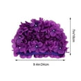 thumbnail image 2 of HEATSHAKING 1Pcs Purple Swim Cap for Women with Sun Protection and Comfort 6 * 4 * 0.2in, 2 of 8