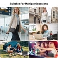 thumbnail image 4 of iDiskk MFi Certified 2-in-1 Security Lockable Crossbody Bag with Fingerprints Lock for Women, Shoulder Bag Anti-Theft with Fingerprint & Password Unlocking Built-in 8000mAh 1-Pack Black, 4 of 11