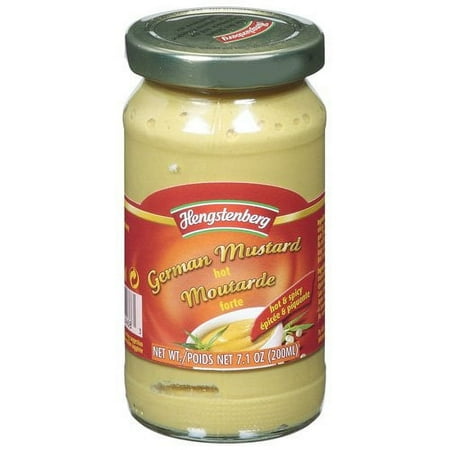 Hengstenberg Hot German Mustard, 7.1 oz