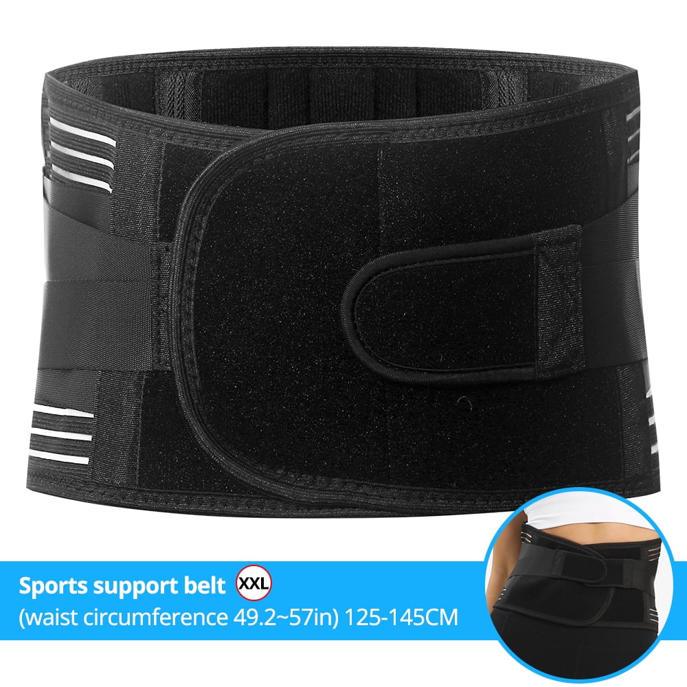 Adjustable Lumbar Support Belt Lower Back Brace Posture Corrector Waist Wrap for Sciatica Back Postpartum Abdomen Shaping for Heavy Lifting, Workout, Fitness, Women and Men