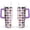 Purple, variant on Paw Print Dog Lovers Tumbler 40oz - Vacuum Insulated Coffee Cup with Handle & Straw- Cute Gift for Female Dog Owners