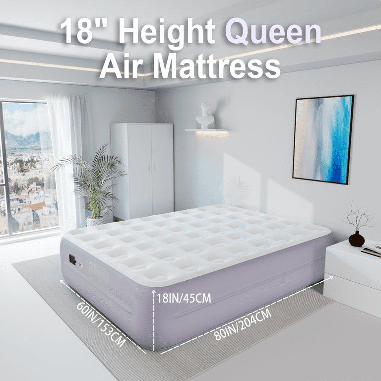Queen Air Mattress with Automatic Built-in Pump 18