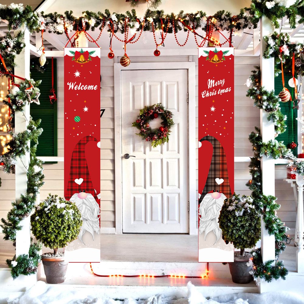 Christmas Porch Banner Christmas Decorations Outdoor Indoor