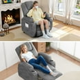 thumbnail image 3 of Vineego power lift recliner chairs massage Single sofa chair with cup holder for elderly,Gray, 3 of 7