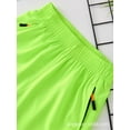 thumbnail image 6 of Bovxnpu Boys Casual Athletic Shorts Kids Solid Elastic Ice Silk Elastic Waist Summer Sports Shorts, 6 of 6