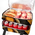 thumbnail image 5 of Thanksgiving Double Layered Insulated Refrigerated Lunch Bag with Two Compartments and Large Capacity - 7.1x11.4x16.1 inches - Handheld Lunch Bags, 5 of 6