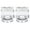 Transparent, variant on HERFIER Clear Glass Handle Round Cabinet Knobs for Kitchen Wardrobe