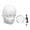 White, variant on Zentra Bald Mannequin Head Hat Helmet Glasses Display Wig Styling Realistic Lightweight White