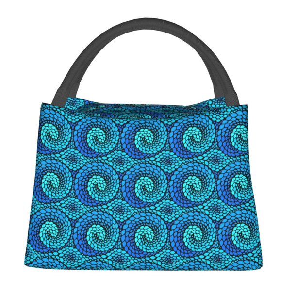 Fotbe Snake Bolsa Térmica Portátil con Estampado, Bolsa de Entrega de Alimentos Aislada, Bolsa Reutilizable de Gran Capacidad para Comidas y Supermercado