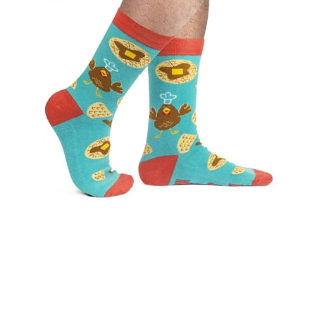 

Sunisery Adult Sock Pair Lettering Funny Cartoon Food Pattern Elastic Cuff Stockings