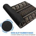 thumbnail image 6 of Long Mouse Pads for Desk,Brown Geometric Triangle Square Pattern Desk Mats on Top Of Desks, Desk Mouse Pad Extra Large with 3mm Non-Slip Base and Stitched Edge for Gaming,Office,Work,Home 31.5"x11.8", 6 of 6