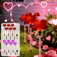 thumbnail image 6 of Solar Powered Valentine's Day Heart Garden Stakes Outdoor Yard Patio Decoration 5-Pack, 6 of 6