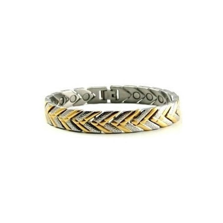 Golf Bracelet Magnetic Golf Stream Stainless Steel Magnetic Bracelet With Powerful Magnets, Magnetic Therapy Bracelet For Women ()