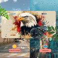 thumbnail image 5 of 1 Pcs 2D Flat License Plate Covers & Frames, Bald Eagle For Decorative Front, Waterproof For Decoration Aluminum License Plate Covers & Frames Cover For Men Women, 12" X 6", 5 of 6