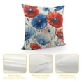 thumbnail image 4 of SHANXI Pillow Covers , America Patriotic Red Blue Poppy Flower Decorative Pillowcase, Sofa Cushion Case Couch Porch Patio Bed Home Decor 12x12in, 4 of 5
