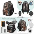thumbnail image 3 of ZUXONGSY Aztec Horse Print School Backpack for Boys Girls Bookbag with Lunch Tote Bag Pencil Case and Water Bottle Holder School Bag for Kids Children Kindergarten Book Bag Set of 4 Pcs, 3 of 5