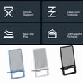 thumbnail image 2 of Aluminum Folding Tablet Stand, Solid Desktop Bracket Phone Holder For HandsFree Video Streaming Phone Mount, 2 of 14