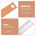 thumbnail image 4 of 2pcs Professional Cork Backing Rulers Engineering Rulers Office Stationery, 4 of 9