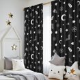 thumbnail image 5 of Blackout Kids Curtains,Black Halloween Occult Patterns Childrens Insulated Curtains Set Of 2,Bedroom Essentials,Toddler Room Decor 52"x84", 5 of 5