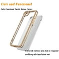 thumbnail image 6 of Njes Case for iPhone 7/iPhone 8, Glitter Crystal Clear Bling Diamond Rhinestone Bumper Anti Scratch Ultra Slim Skock Absorption Technology TPU Protective Cover Case -Gold, 6 of 7
