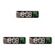 thumbnail image 5 of Temporizador digital LED de estilo moderno Advancent ABS carga USB espejo 15 reloj de pared grande Negro, 5 of 6