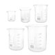 thumbnail image 3 of GAXIRE 5 vasos medidores transparentes de vidrio, vasos medidores a escala para experimentos., 3 of 4