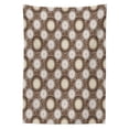 thumbnail image 3 of Ambesonne Floral Tablecloth Rectangular Table Cover, Dahlia with Large Petals, 60"x84", Brown Warm Taupe, 3 of 4