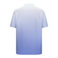thumbnail image 5 of S-5X Mens Big & Tall Shirts with Pocket Plus Size Short Sleeve Button-Down T-Shirts Lightweight Gradient Collared Hawaiian Beach Tees Tops, 5 of 6