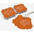 thumbnail image 5 of Inkdotpot Real Rose Gold Foil Merry X-Mas Christmas Tags Favor Bracket Shape Hang Pack Of 100 Paper Tags, 5 of 7