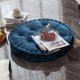 thumbnail image 3 of Nvzi Cojín redondo para el suelo con asa, sólido y grueso, para silla, muy suave y cómodo, para meditación, yoga, sala de estar, sofá, balcón y exterior (azul, diámetro de 24 pulgadas), 3 of 4