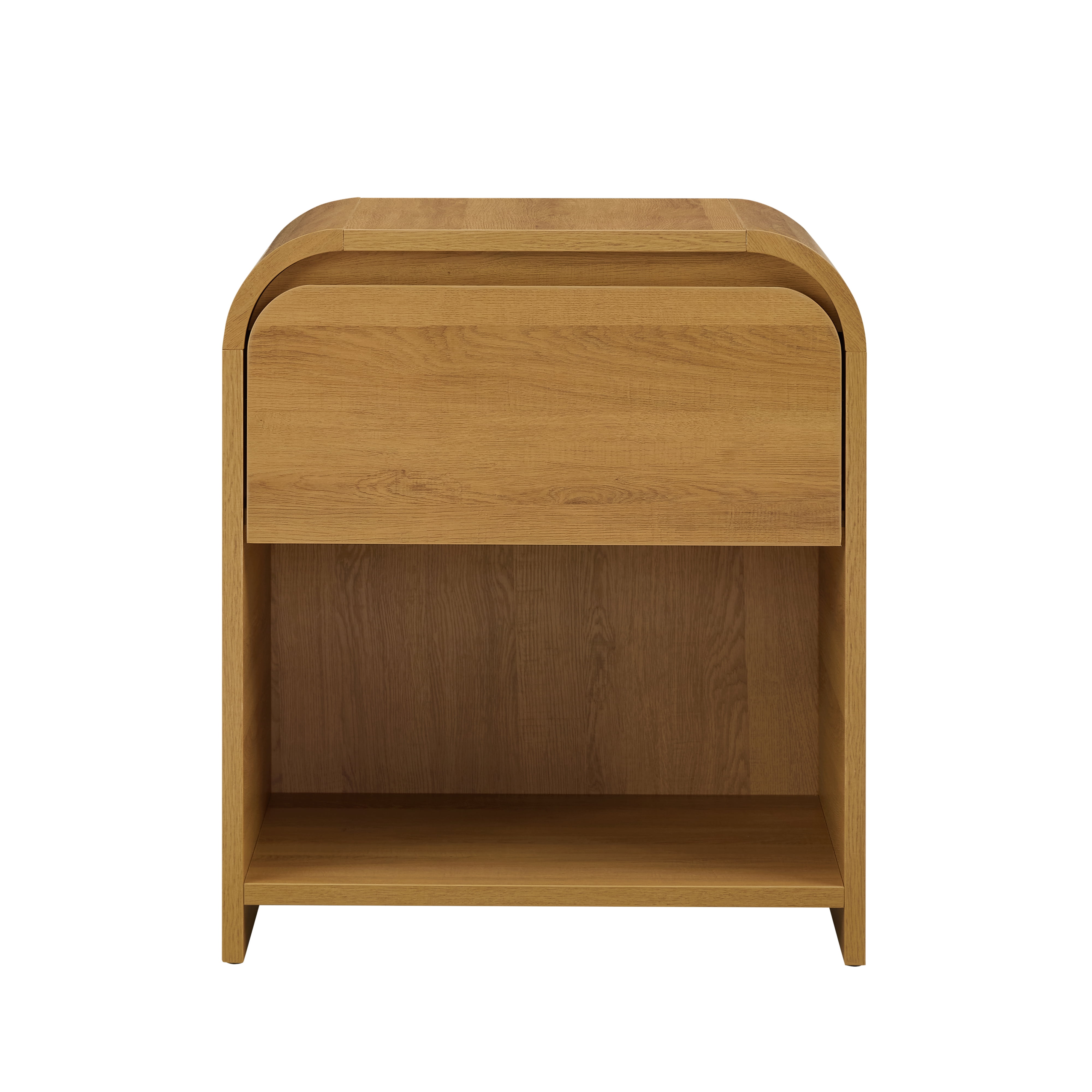 (2 pack) Better Homes & Gardens Juliet Nightstand with USB, Light Honey Finish