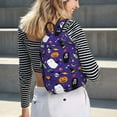 thumbnail image 5 of Lsque Cute And Creepy Pattern Canvas Daypack, Durable Backpack, High-quality Versatile Backpack,Vintage Compact Backpack-Medium, 5 of 6