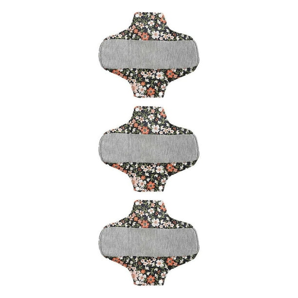 3pcs Women Menstrual Pads Strong Water Absorption Graphene Washable Reusable Sanitary Pads Type 2