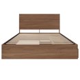 thumbnail image 3 of Nexera Milo Ensemble de Lit de Rangement Réversible 2 Pcs, Brun, Grand Lit, 3 of 8