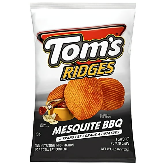 Tom's Potato Chips, 5 Oz | 3 Count (Mesquite BBQ)