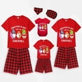thumbnail image 1 of Pijamas familiares a juego de Navidad, conjuntos de Pijamas cortos negros y rojos, My Gnomies, en julio, 1 of 3