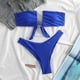 thumbnail image 4 of Traje de baño para mujer, traje de baño de dos piezas con tirantes de cuello y abertura en tres puntos, trajes de baño para mujer, conjuntos de bikini para mujer, trajes de baño de bikini para mujer, 4 of 6